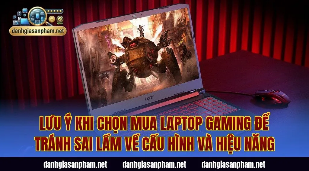Lưu ý khi chọn mua laptop gaming để tránh sai lầm về cấu hình và hiệu năng