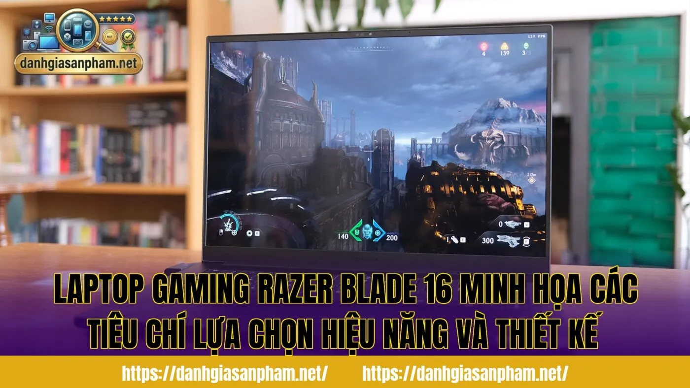 laptop gaming Razer Blade 16 minh họa các tiêu chí lựa chọn hiệu năng và thiết kế