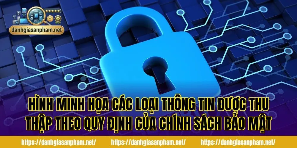 Hình minh họa các loại thông tin được thu thập theo quy định của chính sách bảo mật