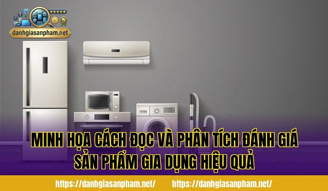 Minh họa cách đọc và phân tích đánh giá sản phẩm gia dụng hiệu quả