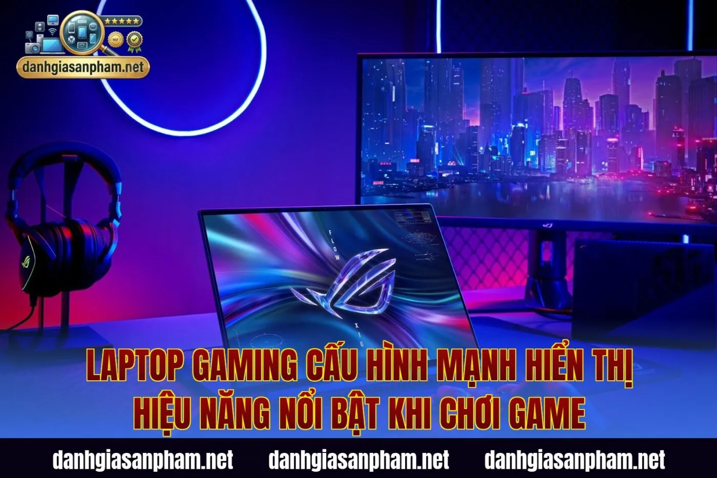 Laptop gaming cấu hình mạnh hiển thị hiệu năng nổi bật khi chơi game