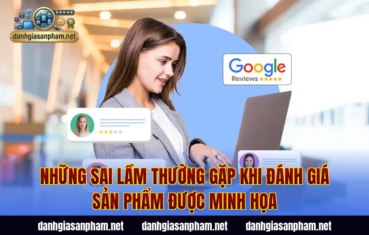 Những sai lầm thường gặp khi đánh giá sản phẩm được minh họa