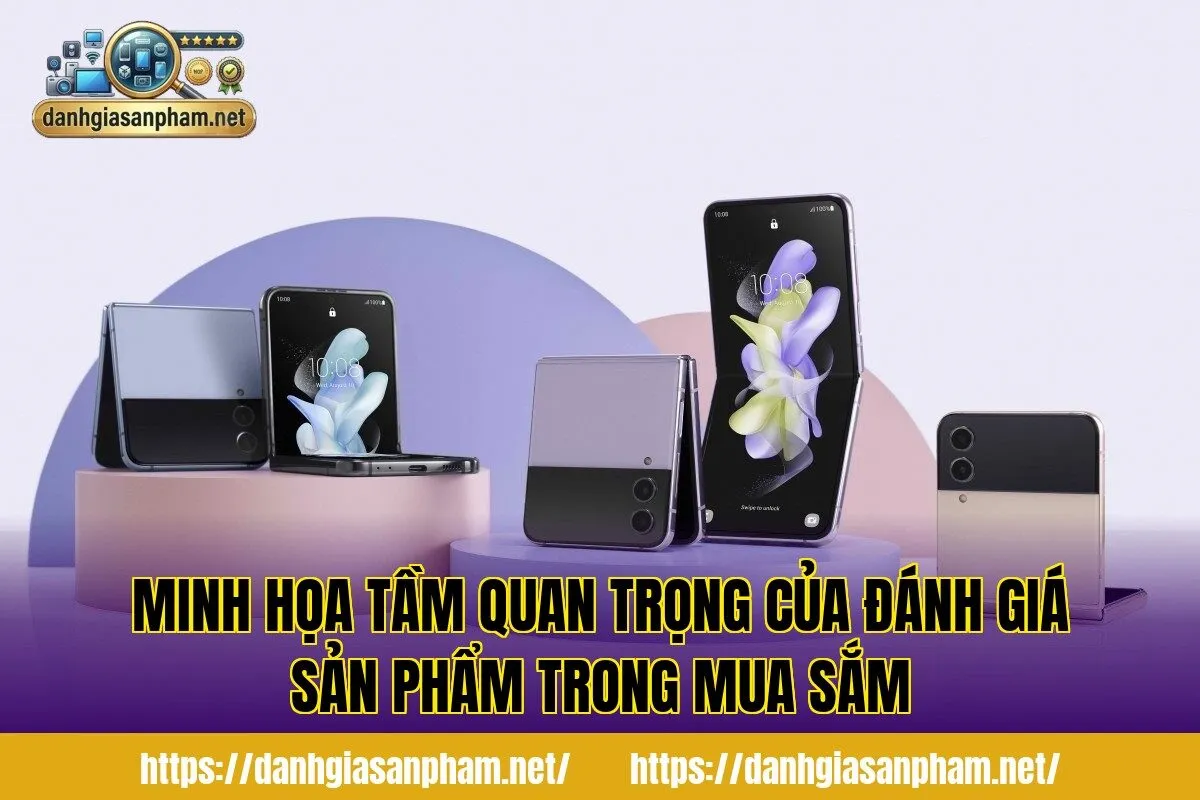 Minh họa tầm quan trọng của đánh giá sản phẩm trong mua sắm