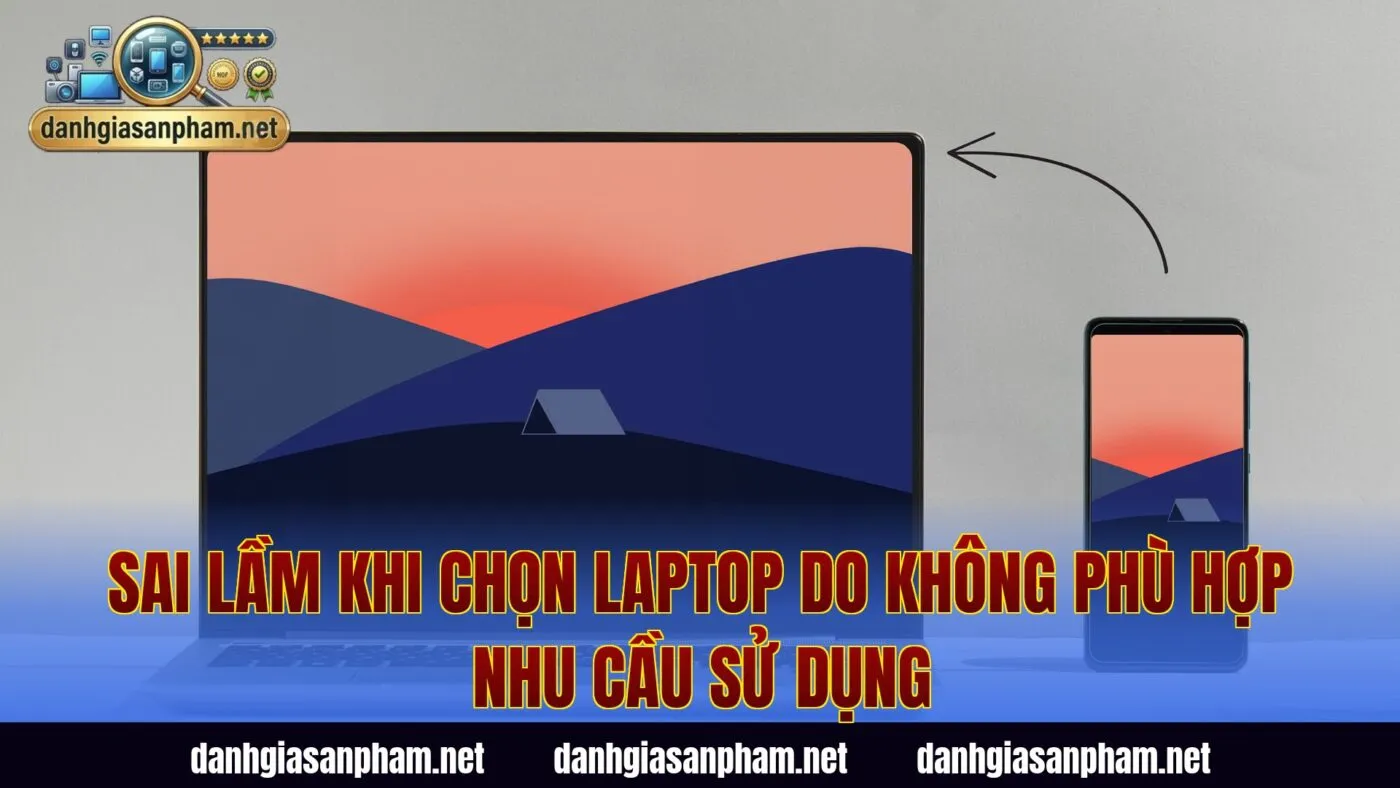 Sai lầm khi chọn laptop do không phù hợp nhu cầu sử dụng