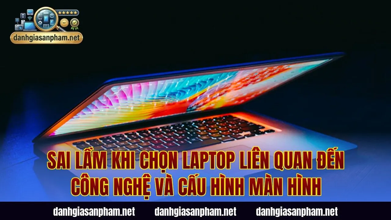 Sai lầm khi chọn laptop liên quan đến công nghệ và cấu hình màn hình